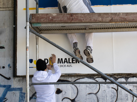Maler Projekt #MalWasEchtes Frankfurt