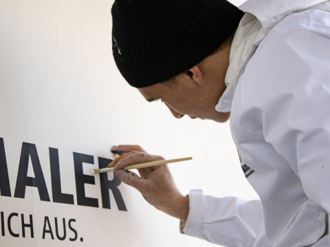 Maler Projekt #MalWasEchtes Frankfurt
