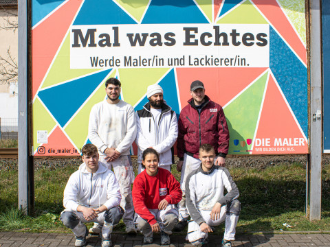 Gruppenbild Projekt #MalWasEchtes Gießen